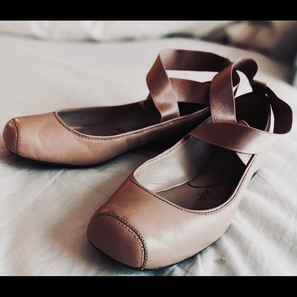 Flat ballet-style shoes
